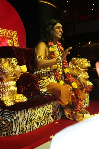 Swamiji enjoying international gathering of devotees