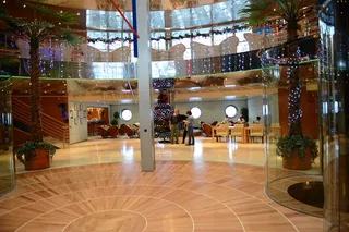 View of inside cruise ship