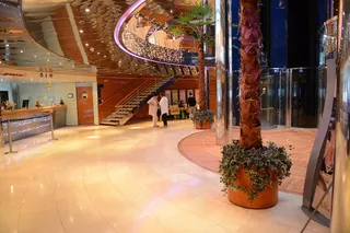 View of inside cruise ship