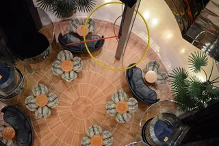 View of inside cruise ship