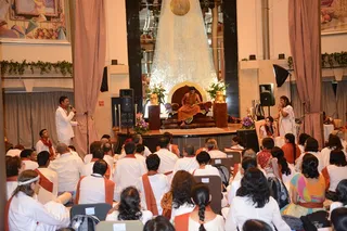 Vaada Prativaada in Swamiji's presence during IA session