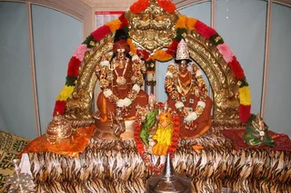 Nithyananda Vedic Temple Altar in IA Hall