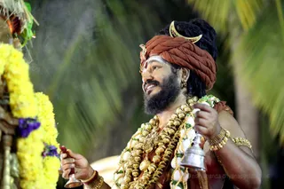 Aarti after Dvajarohanam