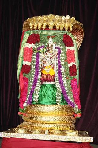 Devi Meenakshi on Naga vahana.