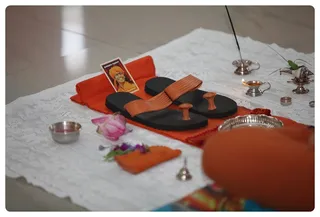 Morning pada puja.