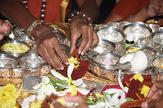 Vastram offering .....
