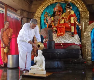 Abishekam Done by one of the Devotee