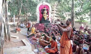 Arathi During Padukapuja