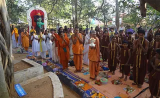 Arathi Starting of Paduka Puja