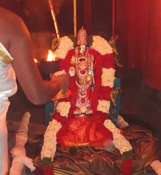 Arathi to Venkateswara on Vaikunta Ekadasi Day