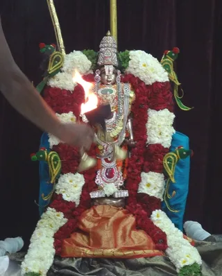 Arathi to venkateswara in Raja Sabha