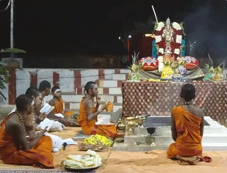 Sudharsana Homa in the evening