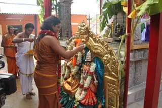Swamiji in Divine Marriage Ceremony