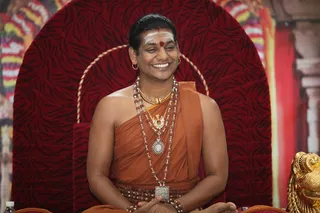 Swamiji in Morning Padapuja