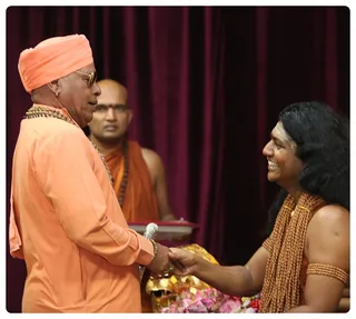 Mahalingapuri Swamiji Visiting Dhyanapeetam