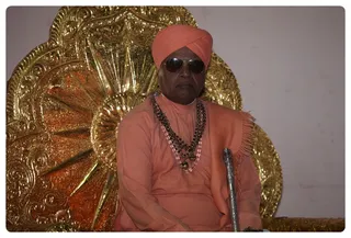 MahalingaPuri swamiji During Morning Satsang