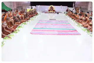Maheswara Puja was done in ashram