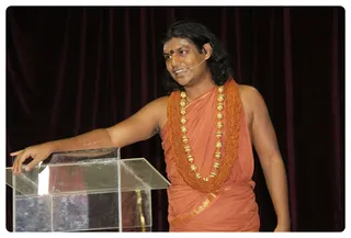 Swamiji explaining