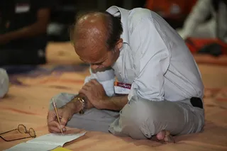 Participant Doing the Assignment