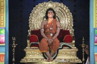 Sun Light Falls on Swami's Face in Garbha Mandir as the Uttarayana Punniya Kala (the auspicious Northward movement of Sun) 
starts