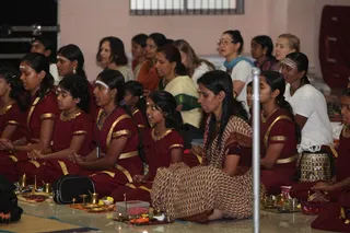 During Padapuja