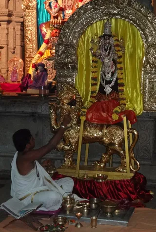 Kali Puja Done in the evening