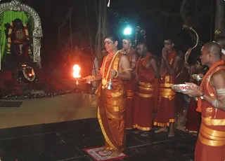 Arathi to Kalpavriksha before Dwajarohanam