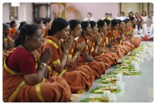 Swaminis in Maheswara puja