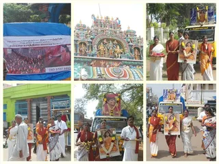 "Sannyas yatra from Rajapalayam"