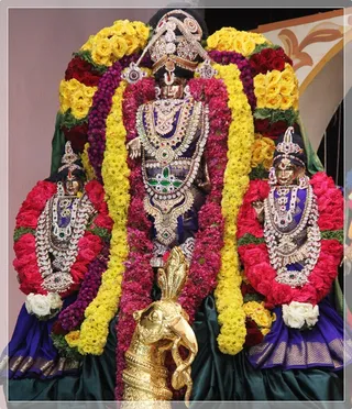 Venkateswara with Sridevi ad Budevi