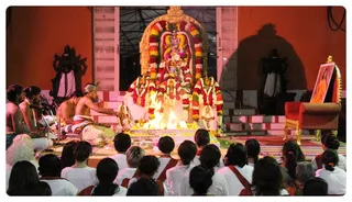 Inner Awakening Participants Participated in Avahanti Homa.