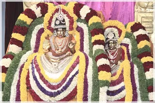 Nithyanandeswara and Nithyanandeswari Decorated Beautifully.