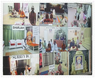 2-way Video Conferencing from Many Coutries Devotees having Nayana Deeksha