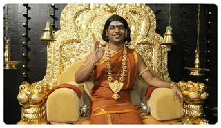 Offering Padhapuja to the Master