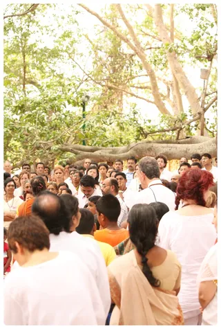 Inner Awakening Participants Under Banyan Tree