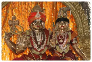 Nithyanandeswara and Nithyanandeswari Utsava Murthi