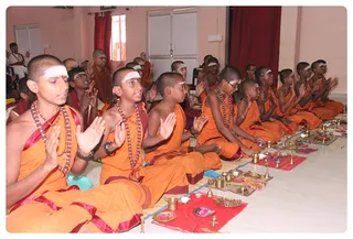 Blessing the World While Chanting Swasti Mantra