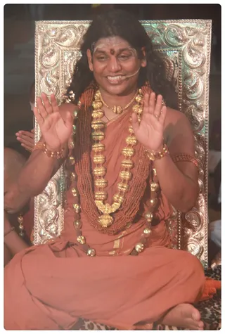 Swamiji during the homa.
