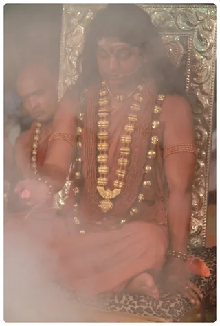 Swamiji conducts the Viraja homa