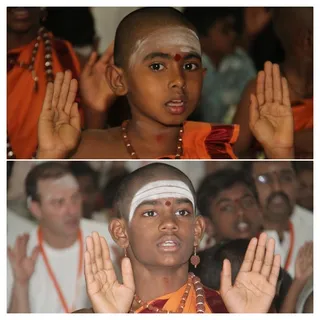 Blessing During Swasthi Mantra