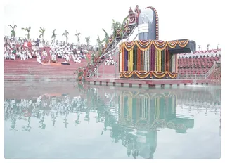 Rudrabishelam in progress