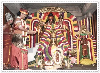Deepam at the sanctum sanctorum