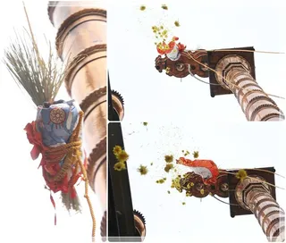 Temple Flag Hoisted