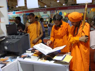 Swamis From North Karnataka visiting our stall