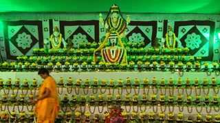 Maha Rudra Yagna and Sahasra Linga Darshan in Ramanagara.