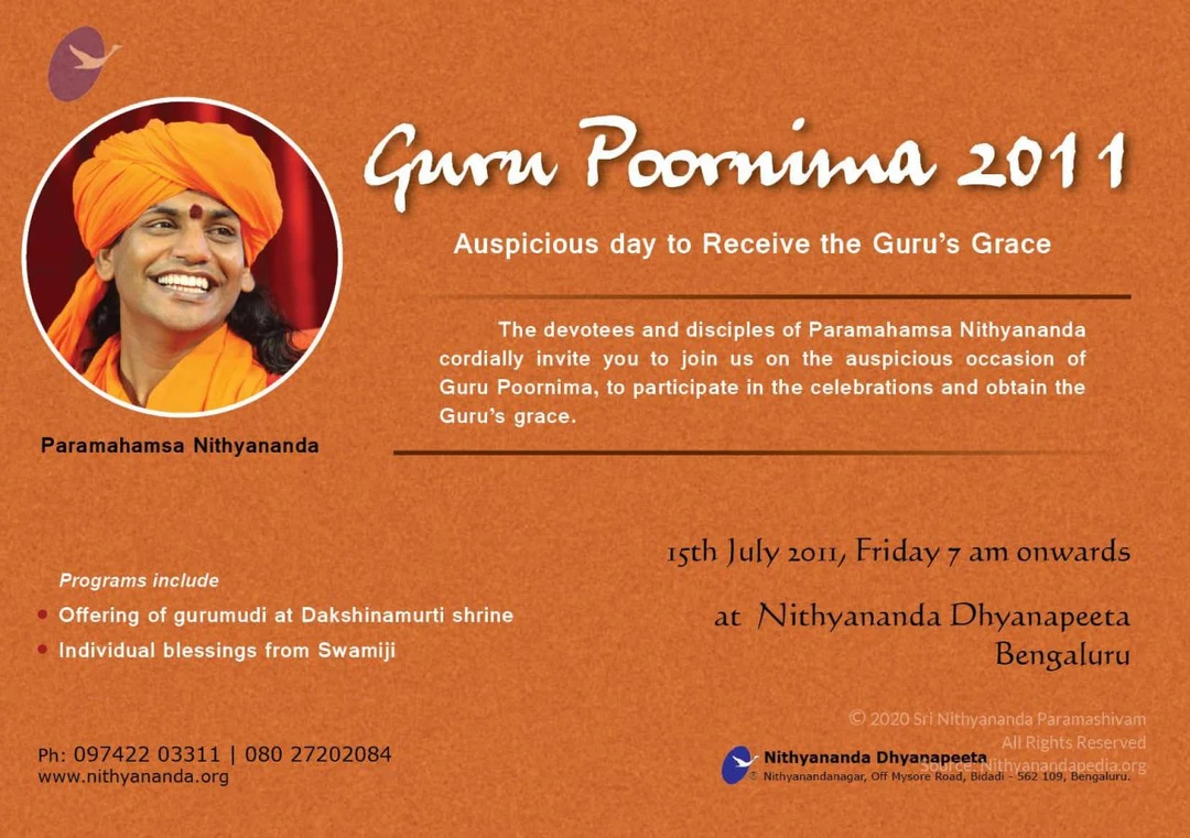 2011 Gurupurnima gurumbaje eng inv 2011 CMP WM.jpg