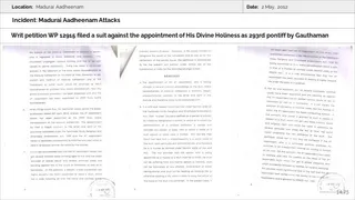 Madurai Aadheenam Persecution