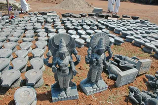 April 2008 - Making Of Kailaasa In Tiruvannamalai