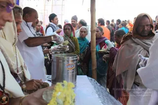 Annadhan during Allahabad Kumbhamela 2013