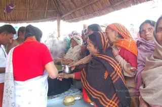 Annadhan during Allahabad Kumbhamela 2013